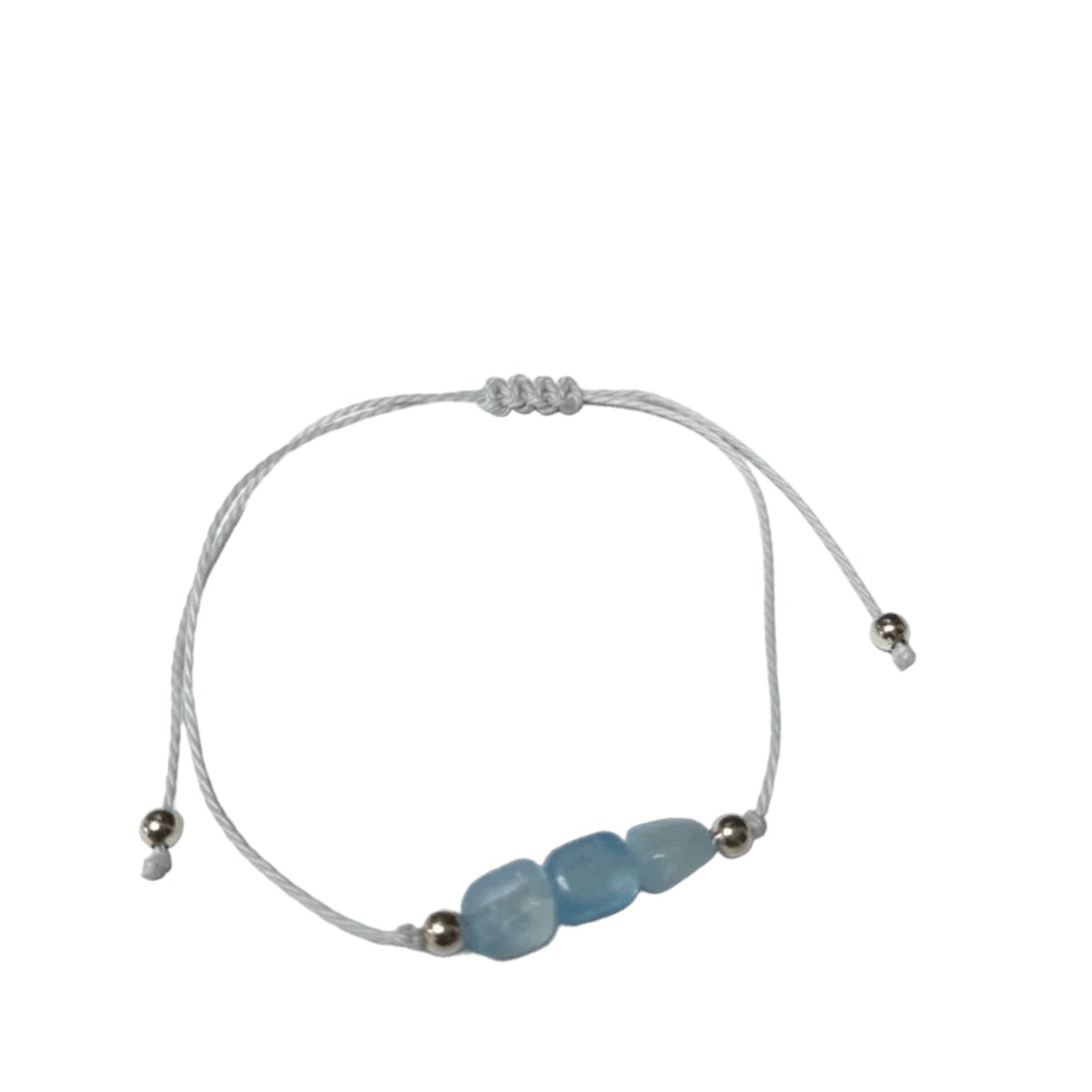 Aramat Jewels | Armbanden | Verstelbare Geboortesteen Armband | Maart- Aquamarijn | |2mm | Metaal | Kinderen, Volwassenen | Verkleurd niet