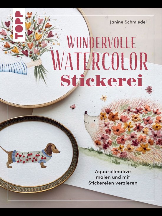 Wundervolle Watercolor Stickerei - cover