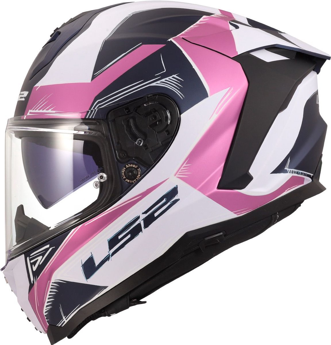 LS2 FF817 Challenger II helm Flaman mat lavander