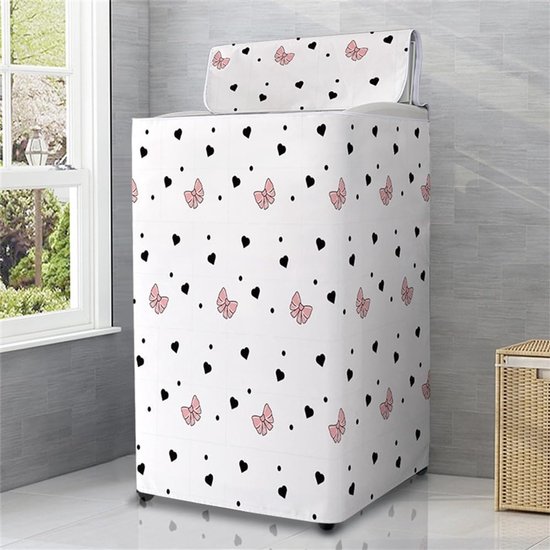 Buitenhoes Voor Wasmachine En Droger, Waterdichte Wasmachinehoes Met Opening Aan De Voorkant Zwart 60 X 60 X 85 Cm L Hyj Goed