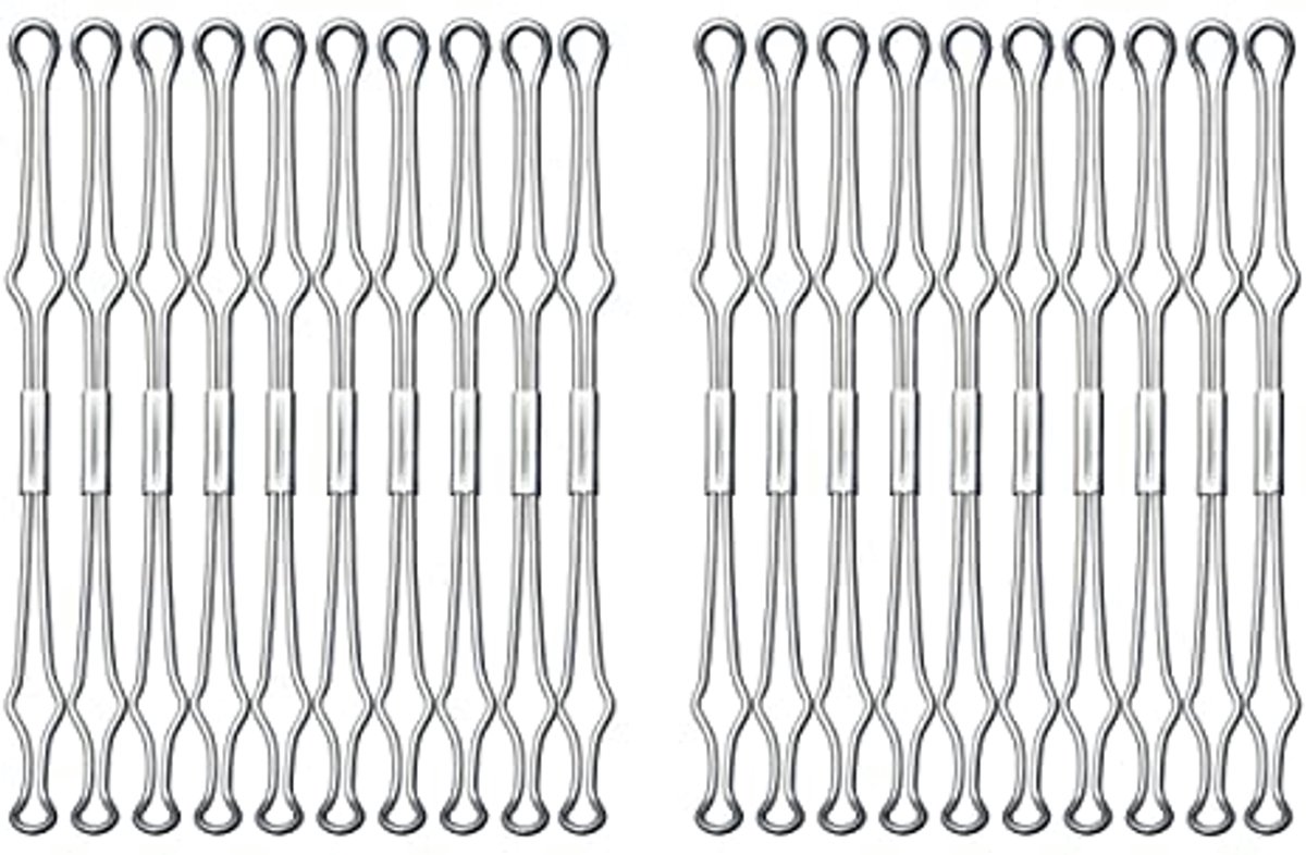 Draad houders voor ordners - 20 metalen bevestigers voor ringmappen