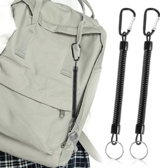 SYEYCW 14-Stuks Rekbare Spiraalvormige Sleutelhanger met Karabijnsluiting - Intrekbare Veren met Clip voor School, Werk - Plastic Veersleutelhouder SYEYCW 14-Stuks Rekbare Spiraalvormige Sleutelhanger met Karabijnsluiting - Intrekbare Veren met Clip voor School, Werk - Plastic Veersleutelhouder