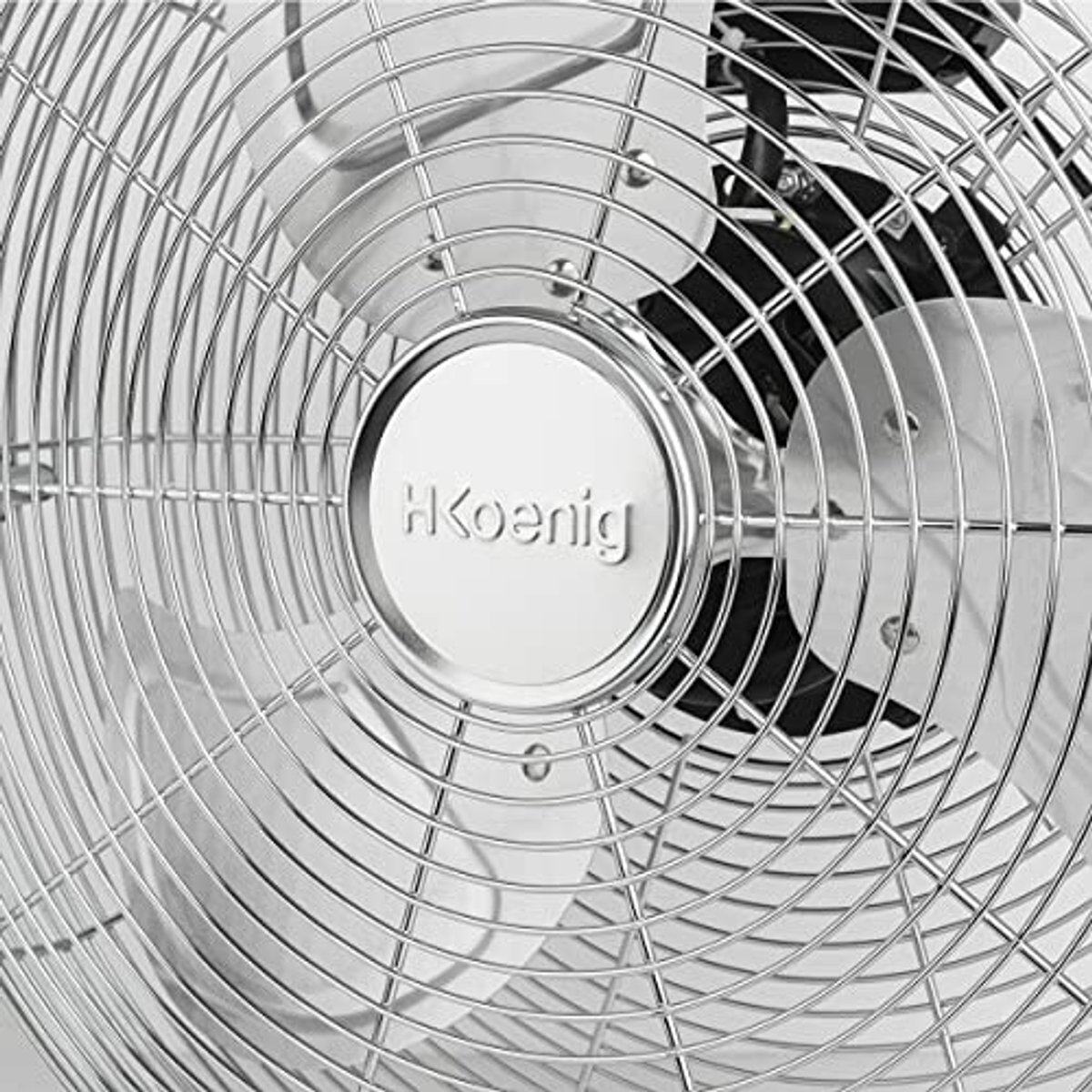 Stille Vloerventilator 40 cm met Chroom Metalen Ontwerp - 3 Snelheden, Draaibare Kop, Anti