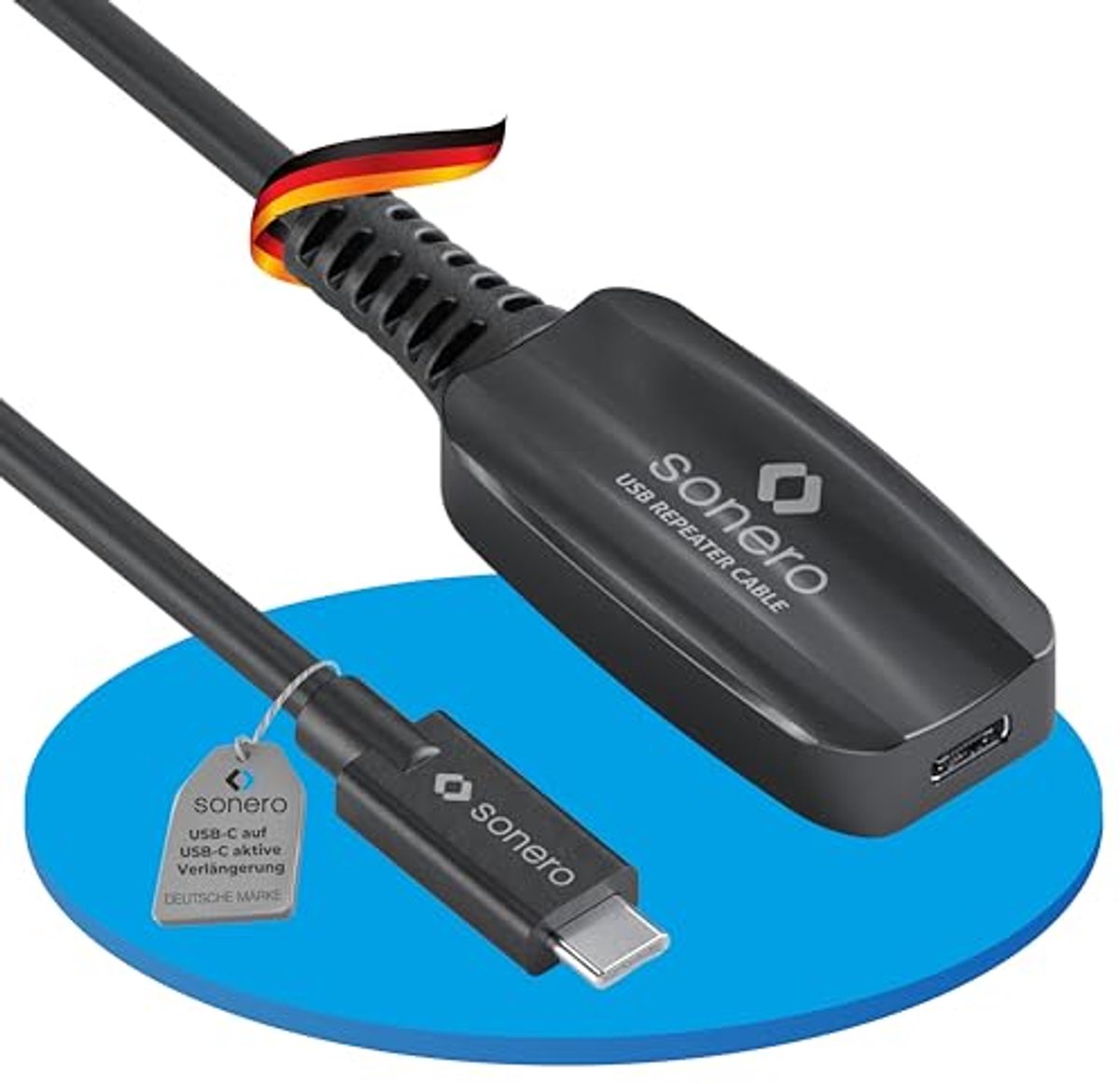 Image of Actieve USB 3.2 verlengkabel - USB-C naar USB-C, 5 Gb/s, 5 m