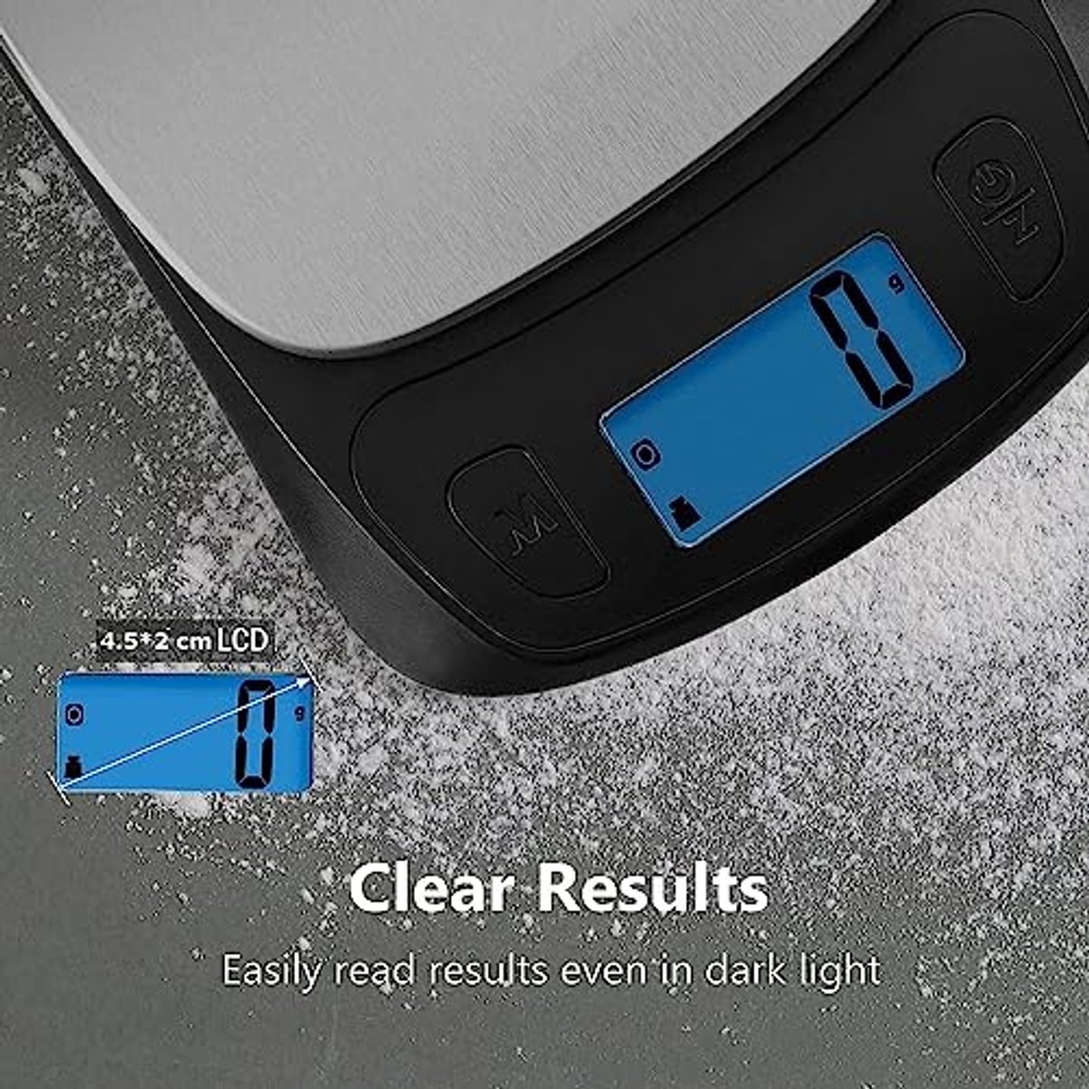 Digitale Keukenweegschaal 5kg/11lb - Elektronisch, Compact en Professioneel