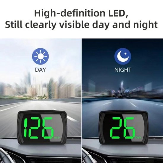 Digitale GPS-snelheidsmeter KMH) - auto accessoires - Gemakkelijk te bekijken-Automatische helderheidsaanpassing - Realtime snelheidsmeter voor auto's - Plug and Play - Geschikt voor diverse voertuigen Universele digitale autosnelheidsmeter — afbeelding 5
