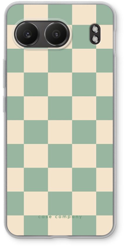 Case Company® - Coque compatible avec OnePlus Nord 4 - Checkered Mint - Coque souple pour téléphone - Protection sur tous les côtés et sur le bord de l'écran