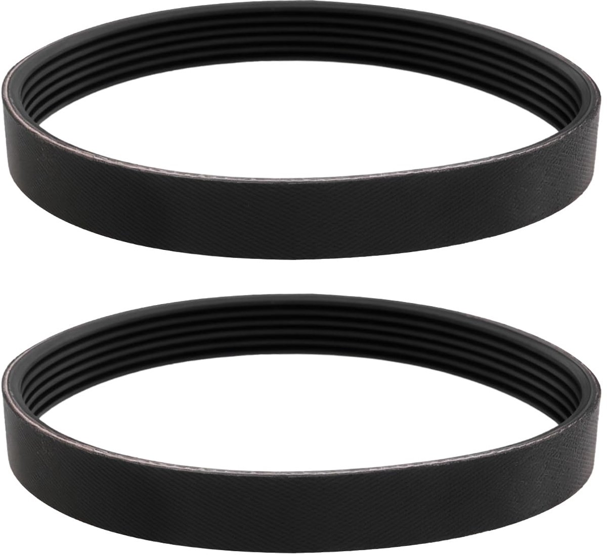 2 stuks 6PJ309 Ribbelriem Serpentine Aandrijfsnaar Serpentine Aandrijfsnaar Geribbelde Riem Rubber Vermogenstransmissieriem Compatibel met Elektrische Scharrel BEV1232 Zwart