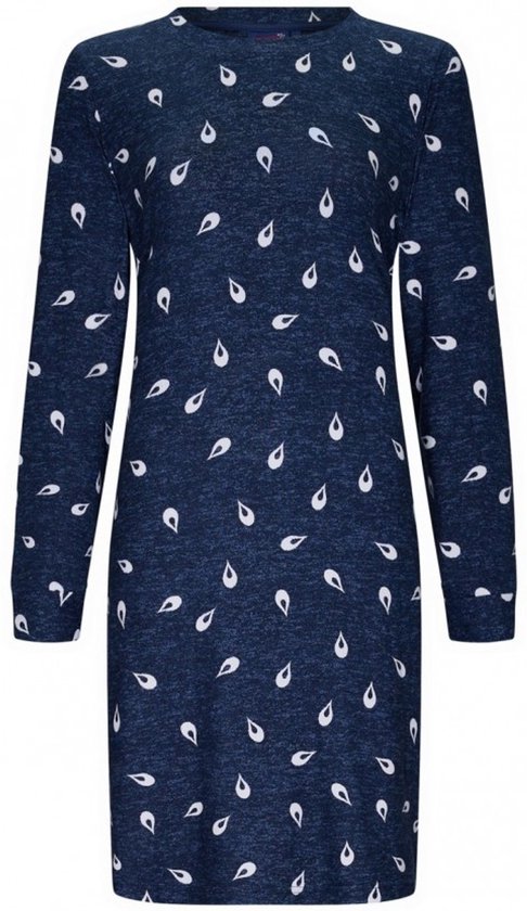 Fleece nachthemd blauw Hayley