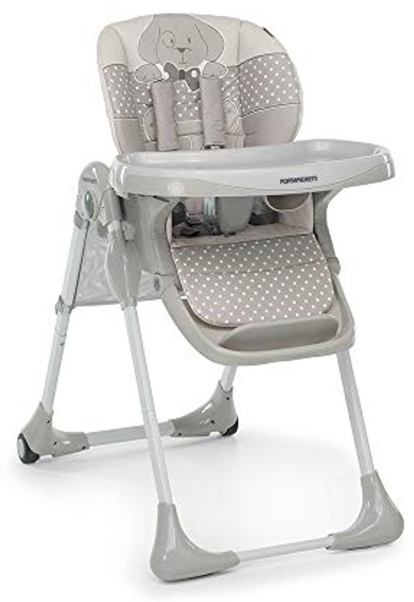 Inklapbare Kinderstoel voor 6 tot 36 maanden - Stevige, Verstelbare Hoogte, Comfortabel met Rubber Wielen