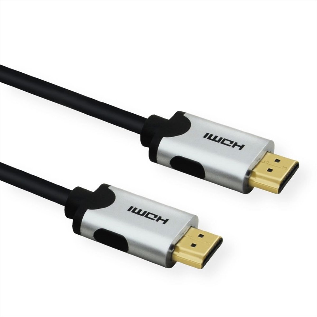 HDMI kabel - versie 2.1 (8K 60Hz + HDR) - metalen connectoren / zwart - 1,5 meter