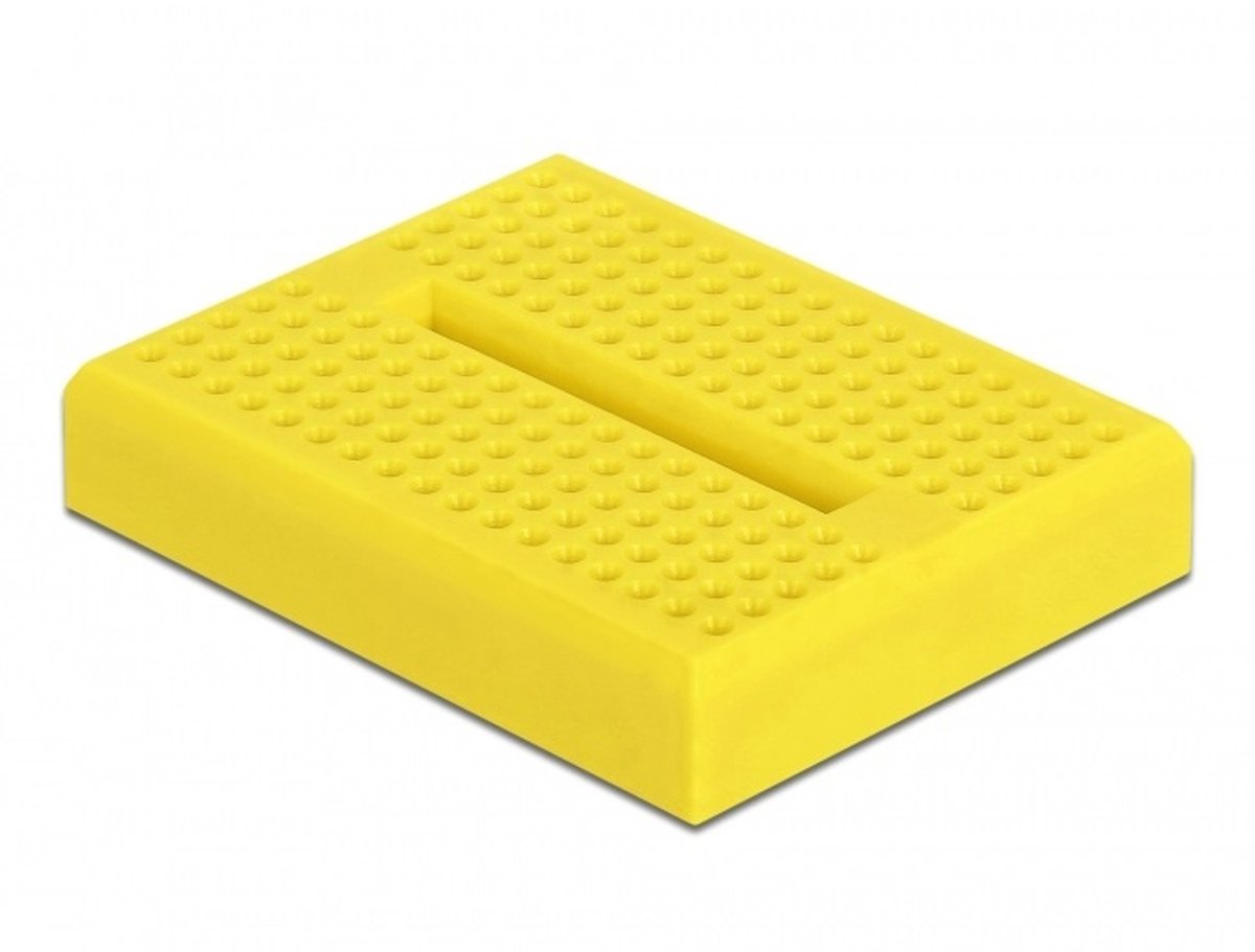 Mini Breadboard met 170 insteekpunten / geel