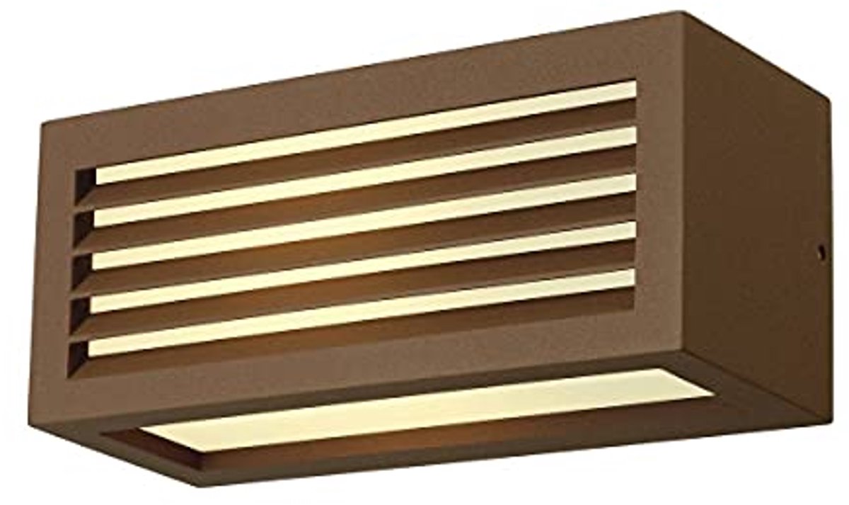 Wandopbouwarmatuur voor Buiten - IP54 18W Roestkleur Led Spot voor Tuin, Paden en Ingangen