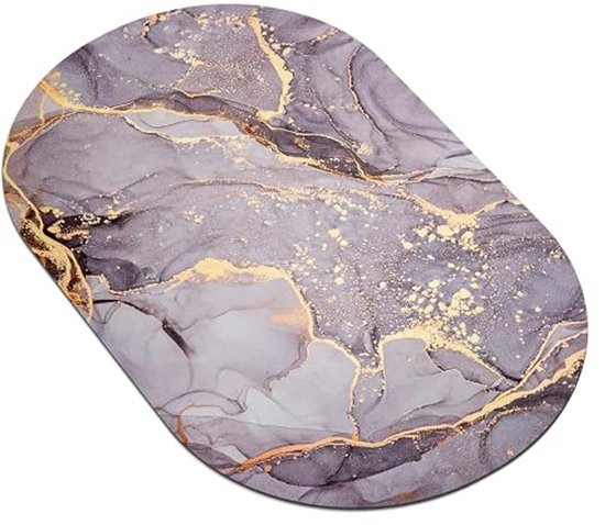 GAESHOW 4 stuks waterabsorberende diatomit drankonderzetters, sneldrogende antislip waterabsorberende steen voor badkamer en keuken (wit