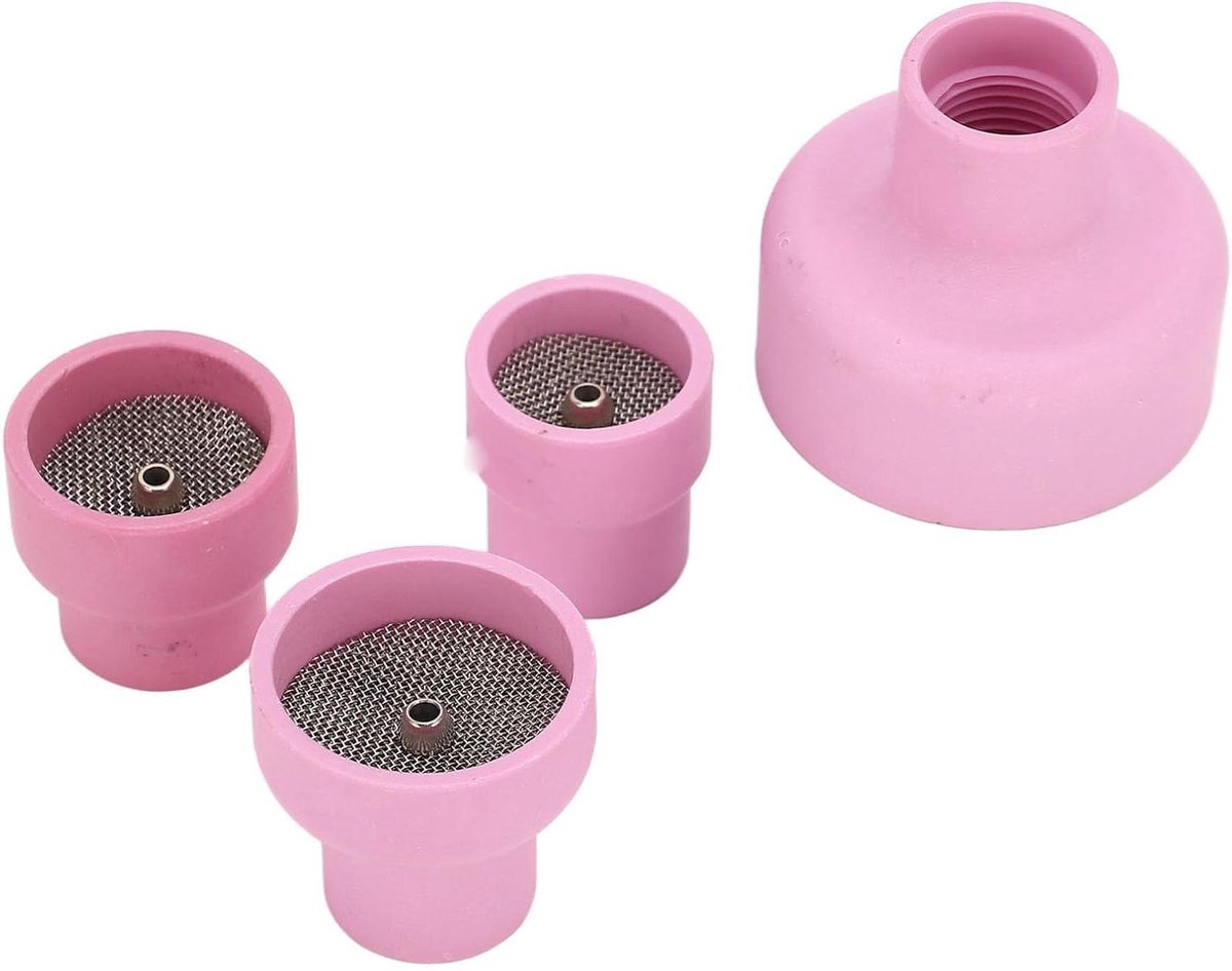 Allecto plus - Keramische TIG-bekerkitset 12# 14# 16# 24# 2,4 mm Middengat Roze - Lasapparatuur