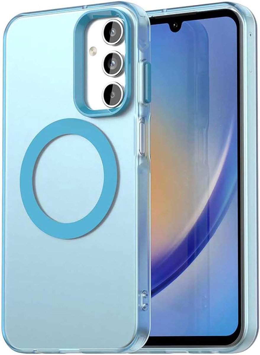 Allecto Plus - Magnetische hoes voor smartphone - Blauw - Stootvast - Krasbestendig