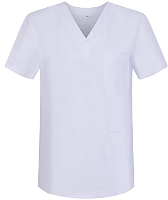 Dames rimpelblouse lichtgewicht v-hals top - chic kantooroutfit
