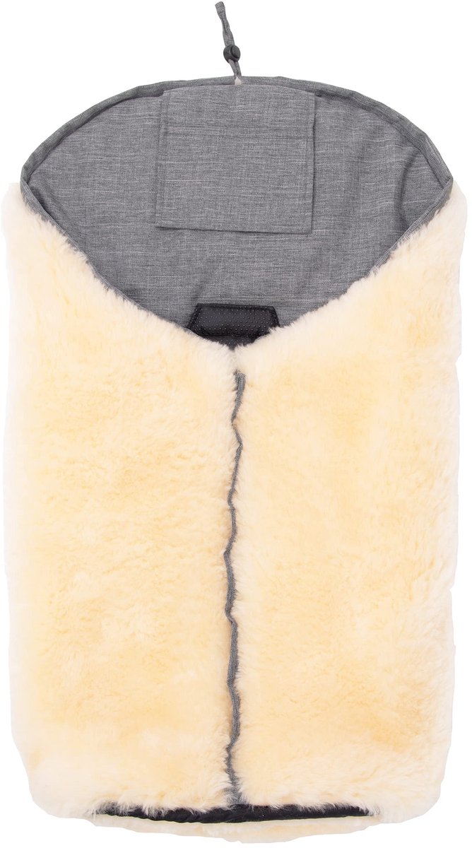 Ibenzoa® Warme en Winddichte Babyslaapzak met Lamsvacht voor Kinderwagen — afbeelding 3