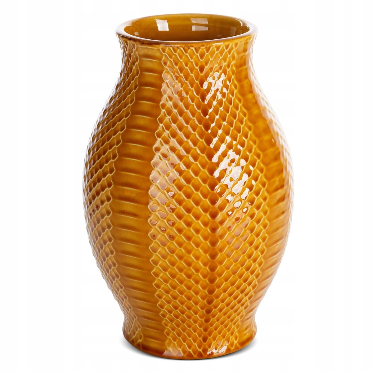 Decoratieve Vaas Miodowy - 16x16x25 cm - Keramiek