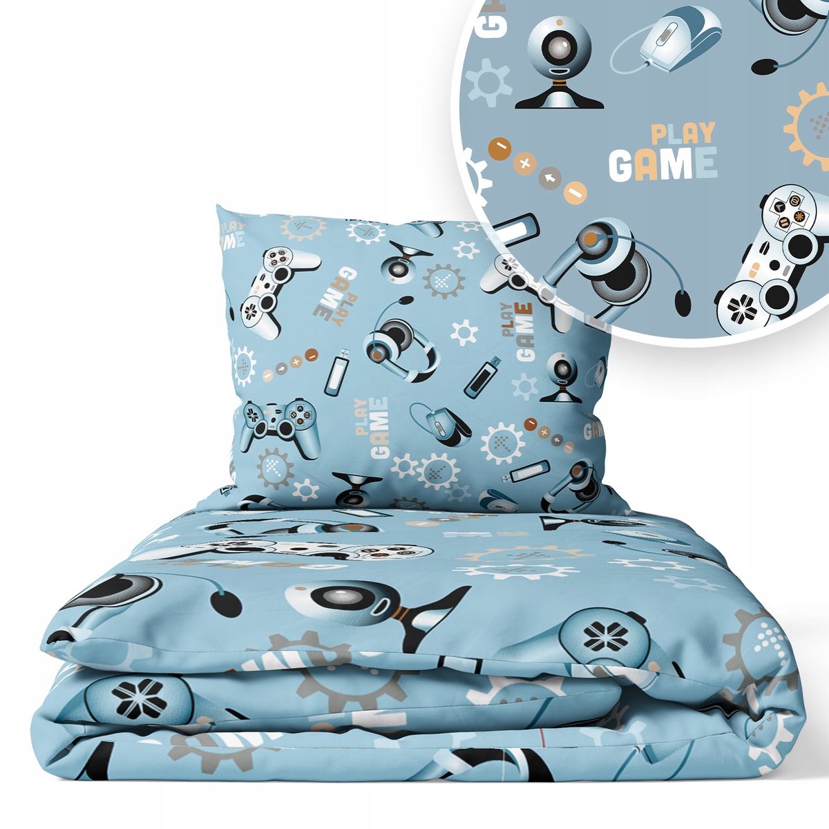 Kinderbeddengoed 120x90cm 2-delig, Katoen, OEKO-TEX