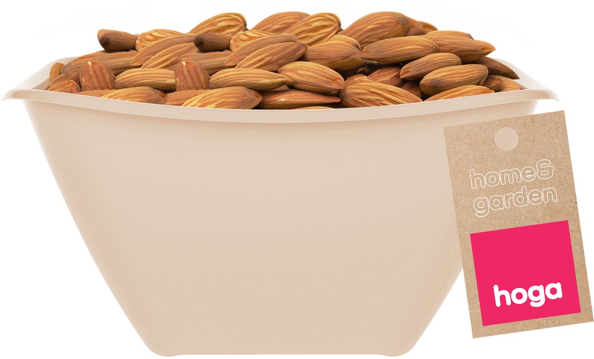 Hoga Beige Plastic Kom 0,9L 16cm - Keuken & Voedselopslag