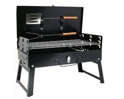 Draagbare Grill in Koffer 42x22cm + Grillaccessoires
