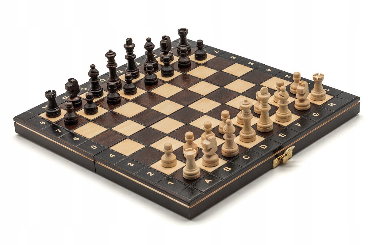 Houten Schaken Set Bruin - Klassiek en Draagbaar