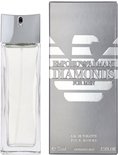 Armani Emporio Diamonds for Men Eau de Toilette 75ml parfumfles met zilverkleurige doos.