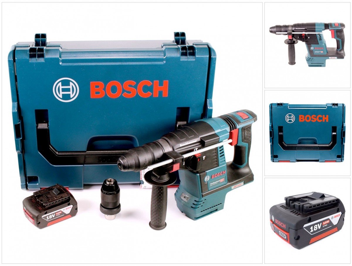 Bosch GBH 18V-26 F accu-boorhamer 18V 2,6J borstelloos SDS plus + 1x accu 5,0Ah + L-Boxx - zonder snellader