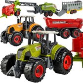 Tracteur RoadMax avec chargeur et remorque en jouet - Elliot Club