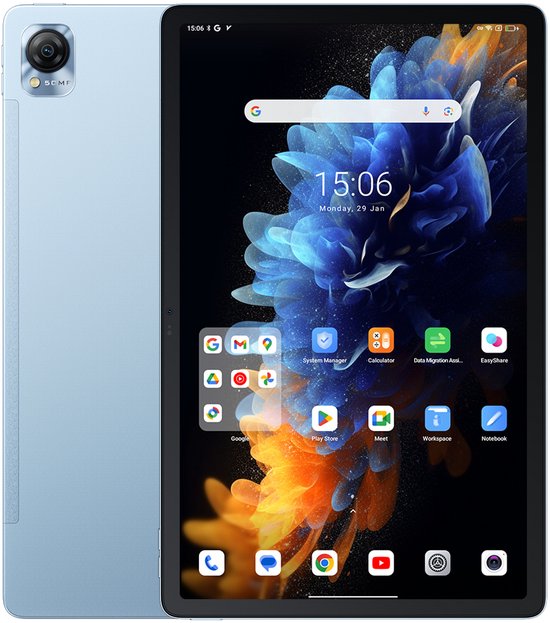 Blackview MEGA 1 4G Mediatek LTE-TDD & LTE-FDD 256 GB 29,2 cm (11.5") 12 GB Wi-Fi 5 (802.11ac) Android 13 Blauw van Blackview — afbeelding 2