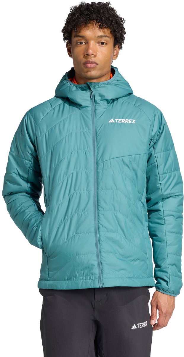 adidas TERREX Terrex Multi Synthetic Insulated Capuchonjack Heren Groen