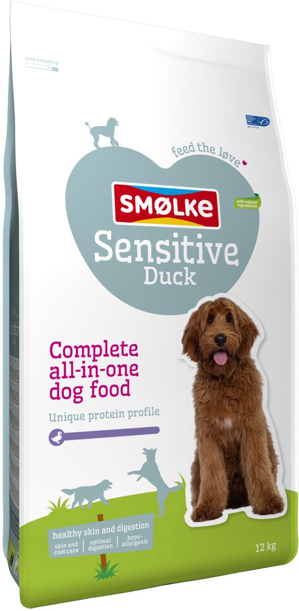 2x12kg Smølke Sensitive Eend Hondenvoer