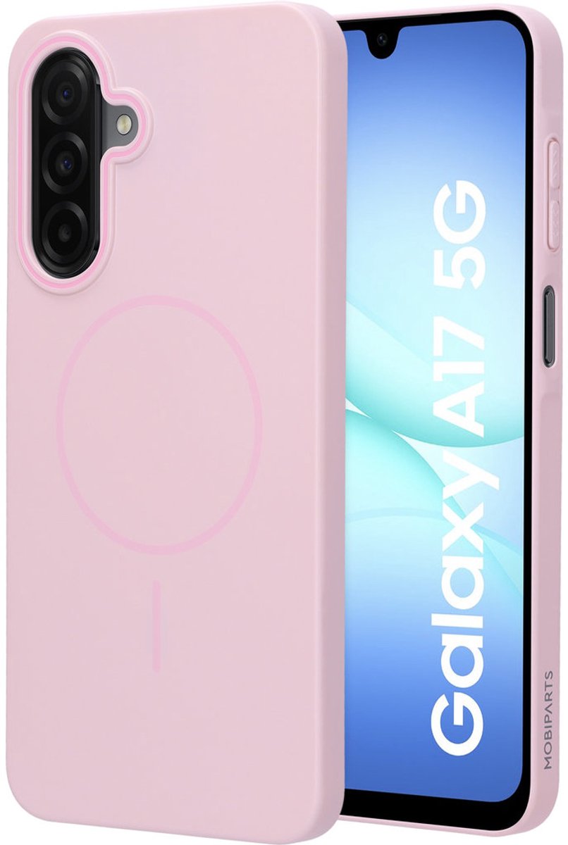 Mobiparts Slim Line Case geschikt voor Samsung Galaxy A17 - MagSafe Blush - Roze