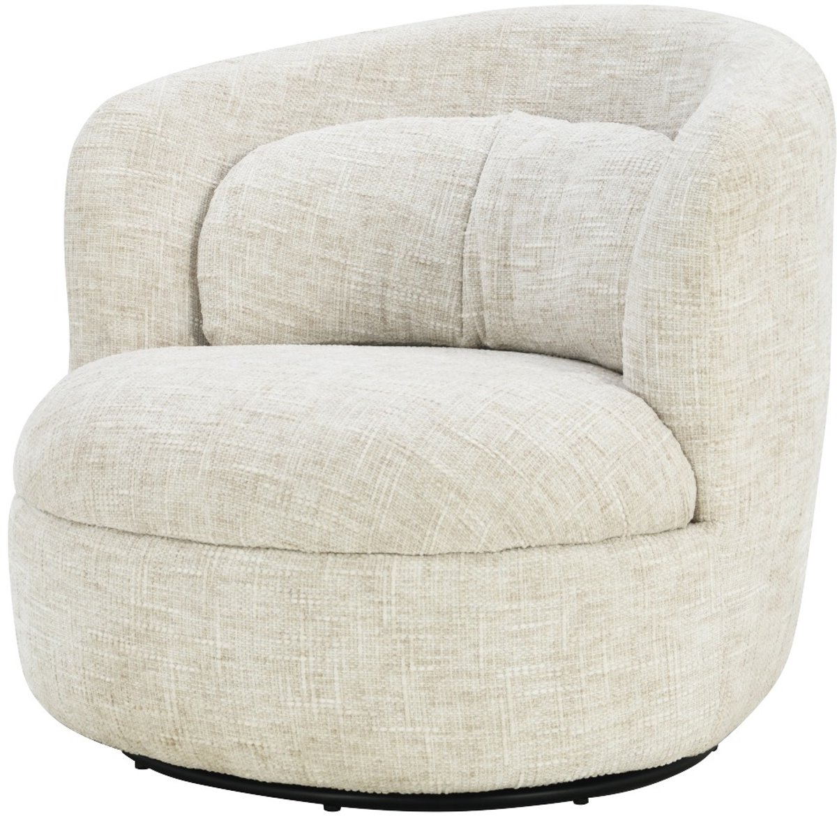 Livingfurn - Fauteuil Britt Cream - 85x84x76cm