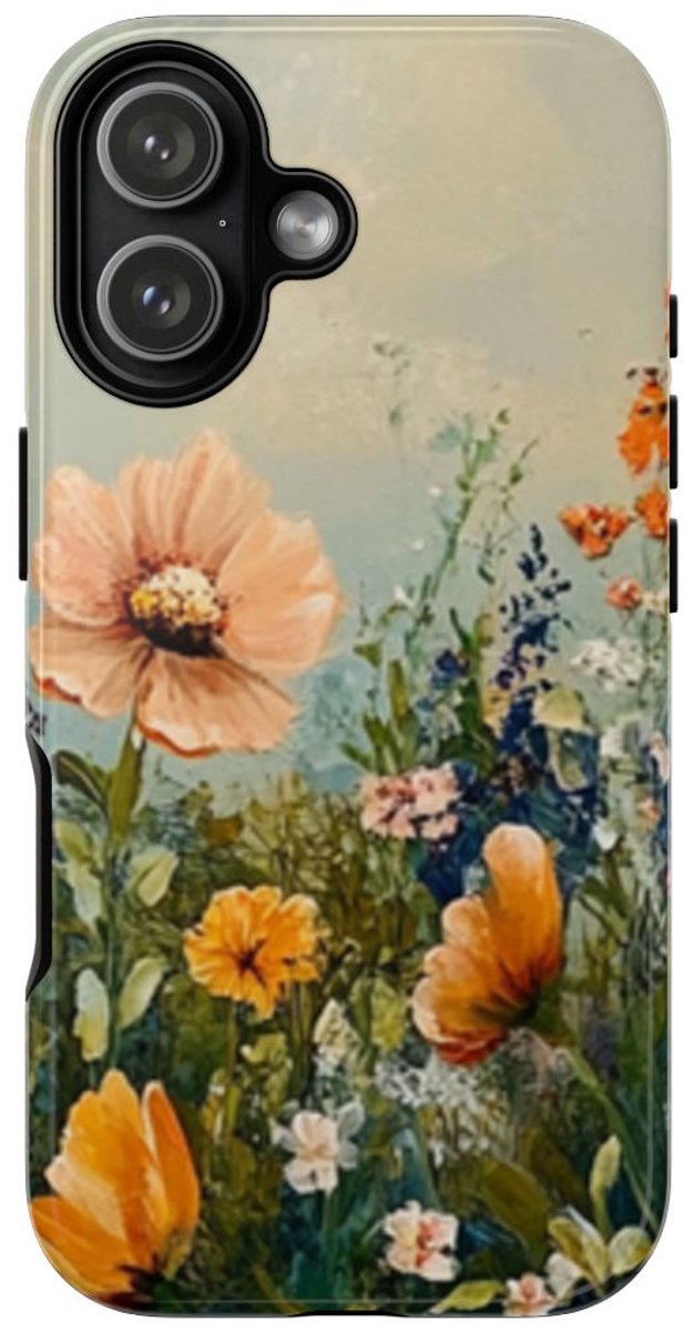 Schildering van Wildbloemenveld – Telefoonhoesje Geschikt voor iPhone 17