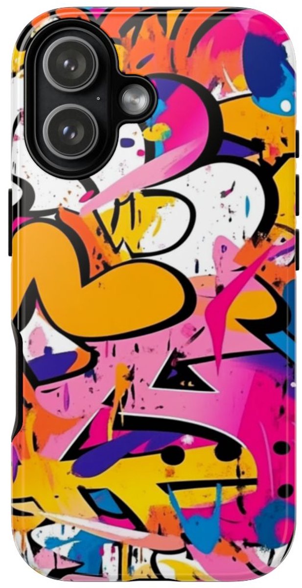 Kleurrijke Abstracte Graffiti Kunst – Telefoonhoesje Geschikt voor iPhone 17