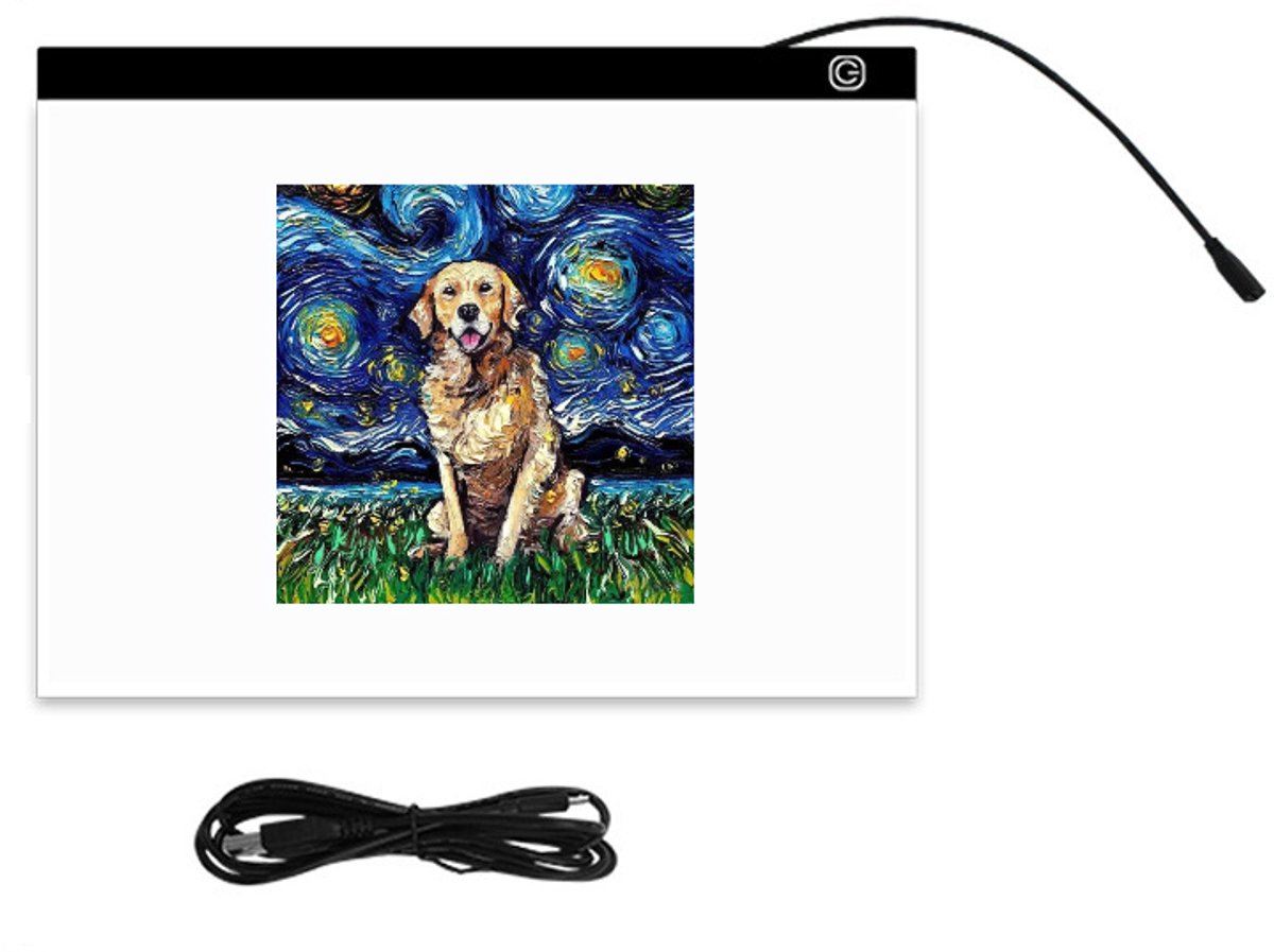 LED-lichtbord/tekentafel A3 lichttafel met USB
