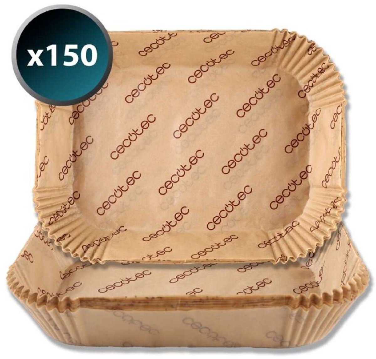 Papier voor luchtfriteuse Cecotec Cecofry TwinBucket 24 x 18 x 4,5 cm 150 Stuks