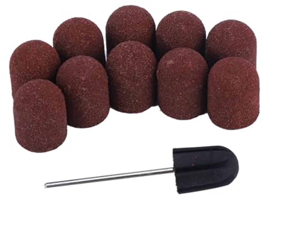 Schuurhulzen voor Nail Art - 10 Stuks - Korrelgrootte voor Manicure en Pedicure