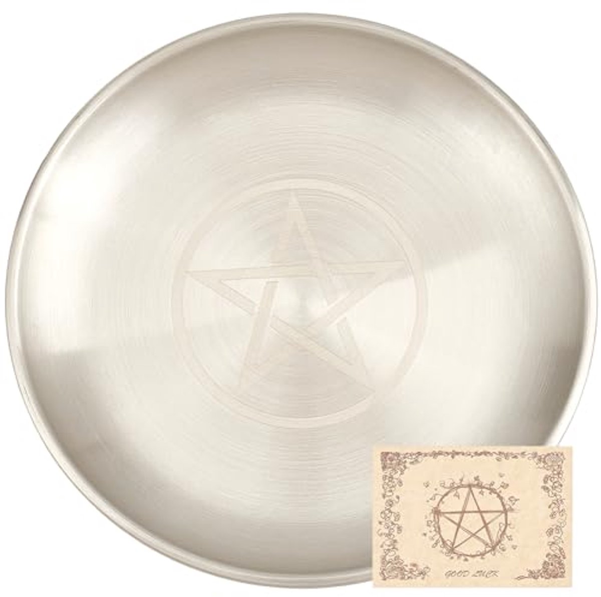 Rituele schaal van roestvrij staal voor meditatie en offers - 14 cm