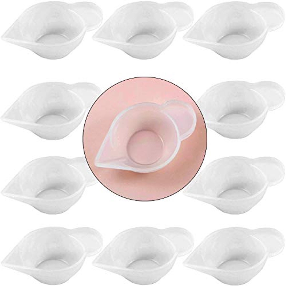 Siliconen Mold Cup Dispenser Mini 10 Pack voor DIY Sieraden Maken