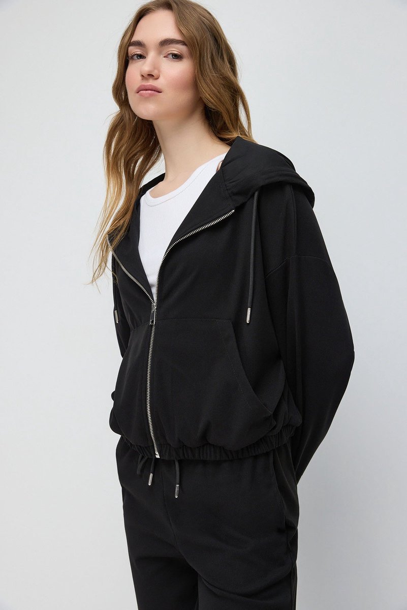 Pull en tricot zippé