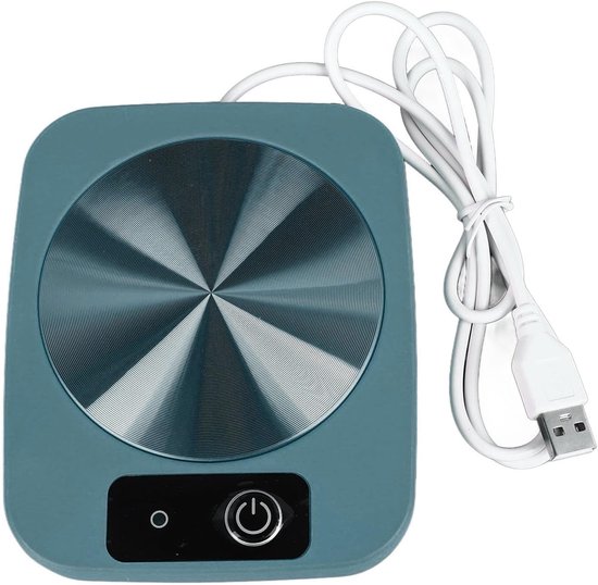 Chauffe-tasse - Chauffe-tasse - Chauffe-café - Dessous de verre intelligent à température constante de 55 °C, alimenté par USB, coussin chauffant pour tasse de lait - Convient pour la maison, la cuisine et le bureau - Végétal - 13 x 10 x 2 cm