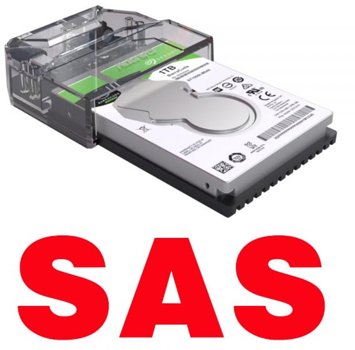 Docking Station voor 2,5-inch SAS Harde Schijf met USB 3.0 - Ondersteunt tot 18TB
