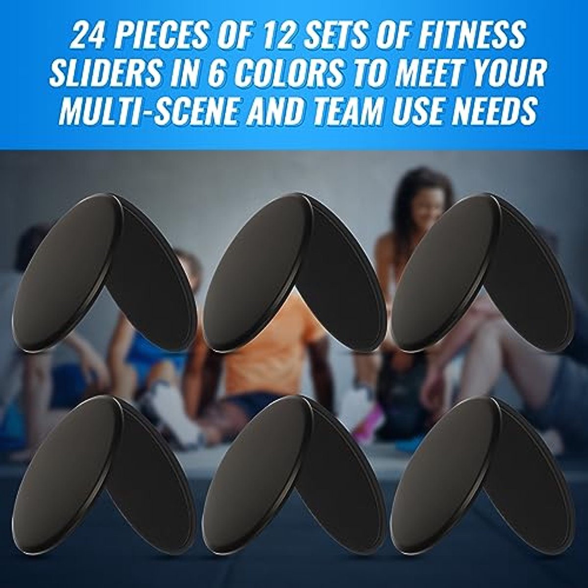 24 Core Sliders Dubbelzijdige Workout Glijschijven voor - afbeelding 3