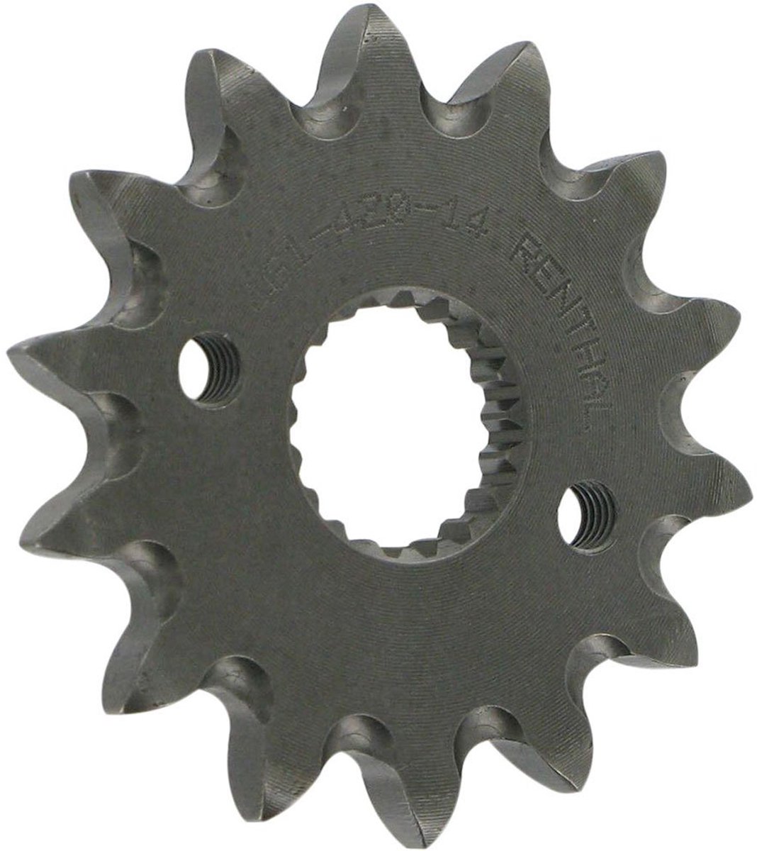 Renthal 461-420 Grooved Voortandwiel Zilver 14t