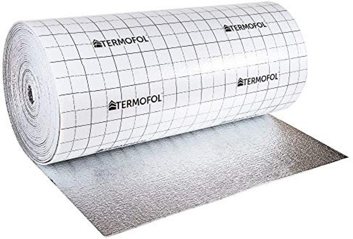 Reflecterende schuimisolatie voor thermische en geluidsabsorptie - 3 mm of 5 mm dik, 100 cm breed