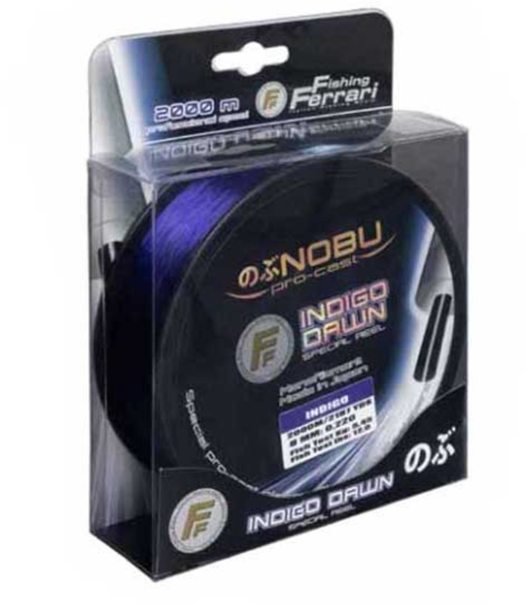 Fishing Ferrari Nobu Pro Cast Indigo Dawn Monofilament 2000 M Transparant 0.220 mm