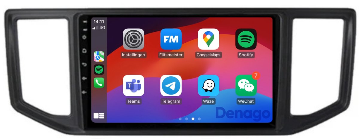 CarPlay autoradio geschikt voor Volkswagen Crafter | 2017 t/m 2024 | Android 13 | Draadloos Apple CarPlay & Android Auto | 2GB + 32GB | QuadCore processor | Denago DNG-A207 | 2025 model | 2017 2018 2019 2020 2021 2022 2023 2024 | Bluetooth & Wifi